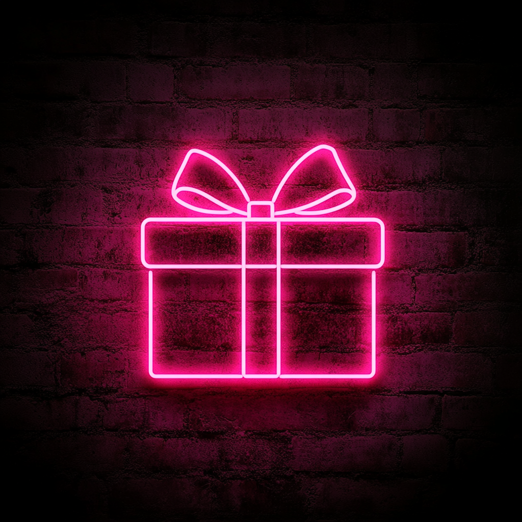 Gift - Pink Neon Sign, 18 Inches