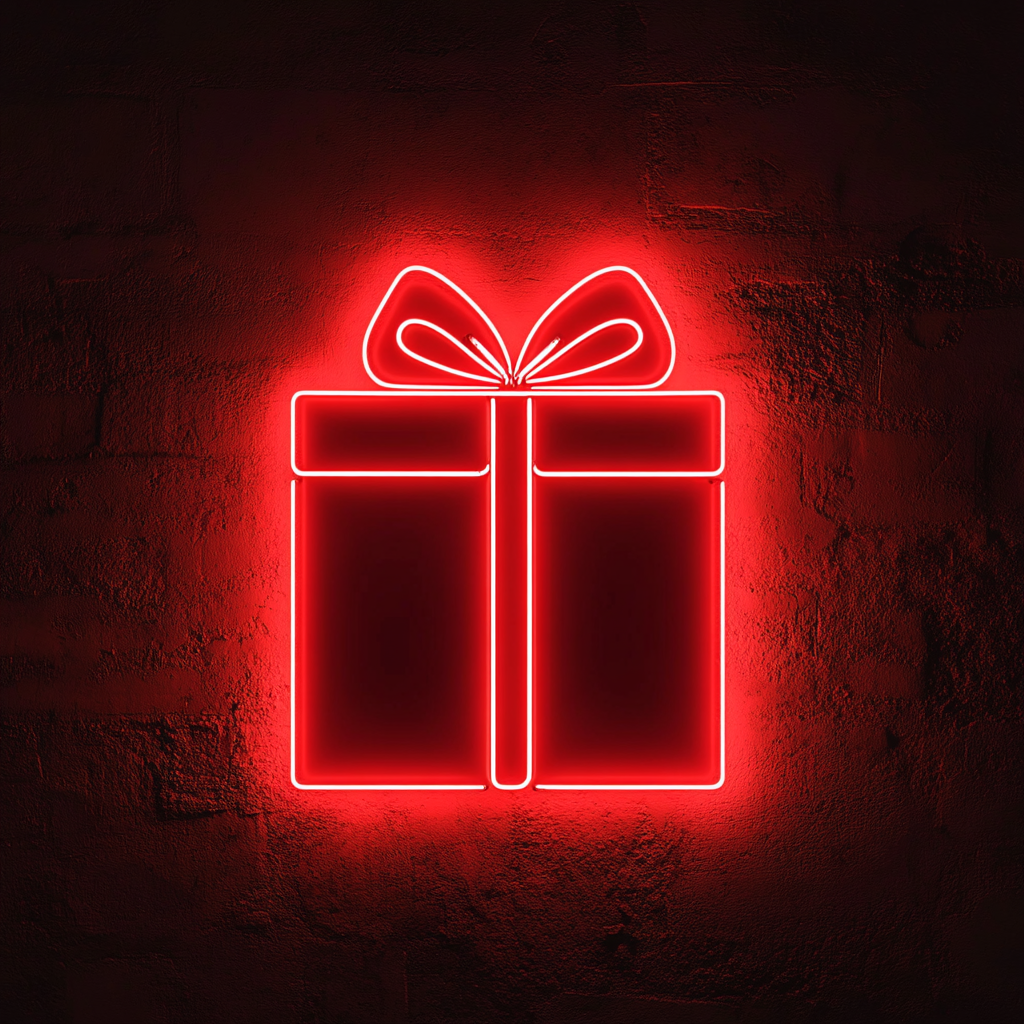 Gift - Red Neon Sign, 24 Inches