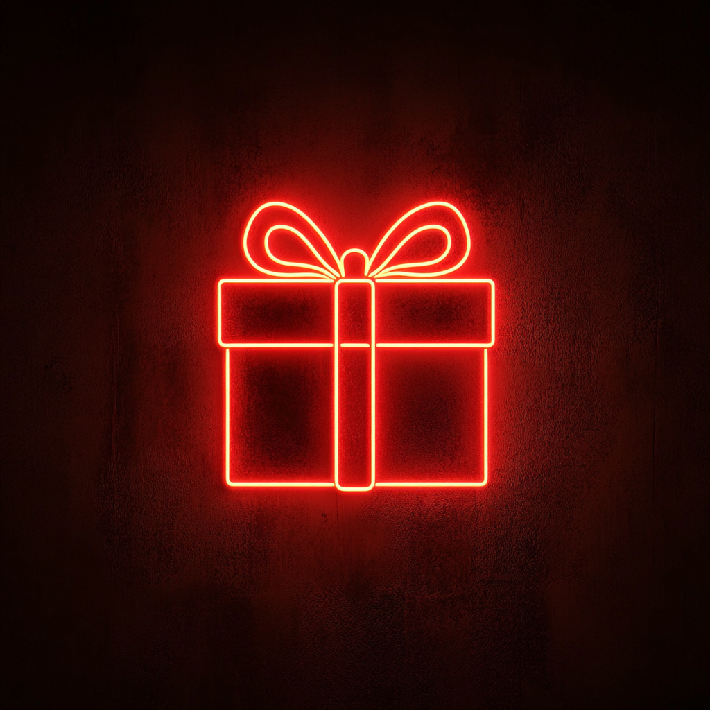 Gift - Red Neon Sign, 24 Inches