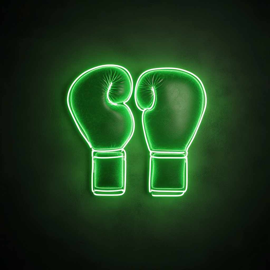 Gloves - Green Neon Sign, 24 Inches