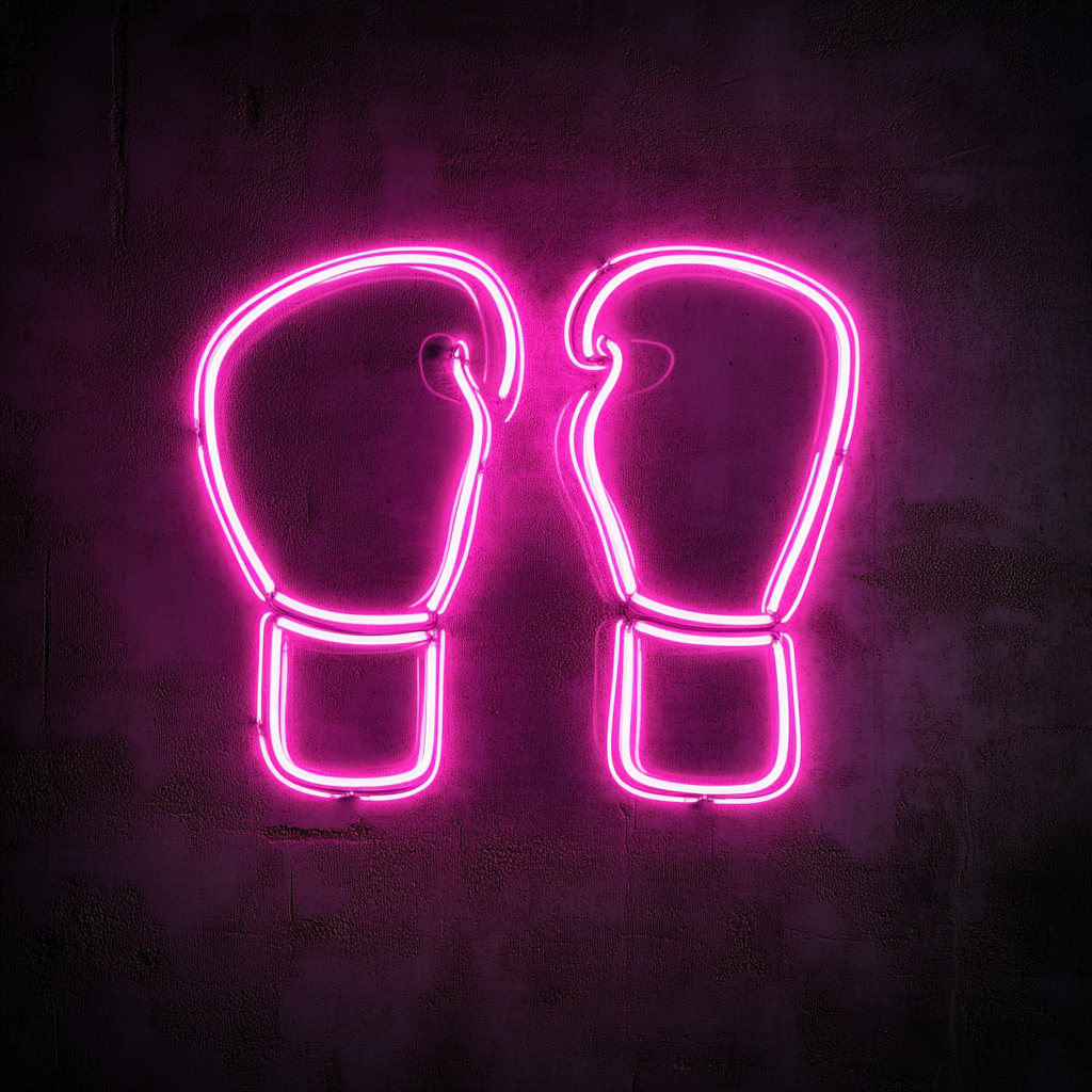 Gloves - Pink Neon Sign, 18 Inches