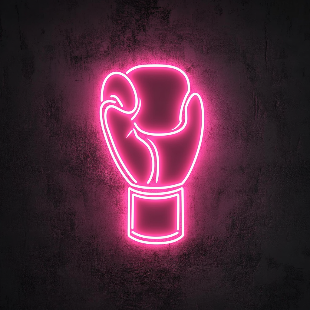 Gloves - Pink Neon Sign, 24 Inches