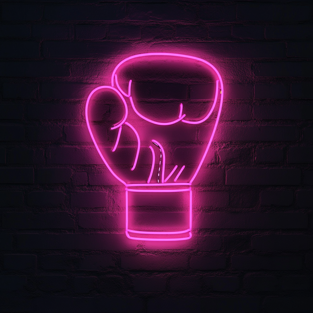 Gloves - Pink Neon Sign, 24 Inches