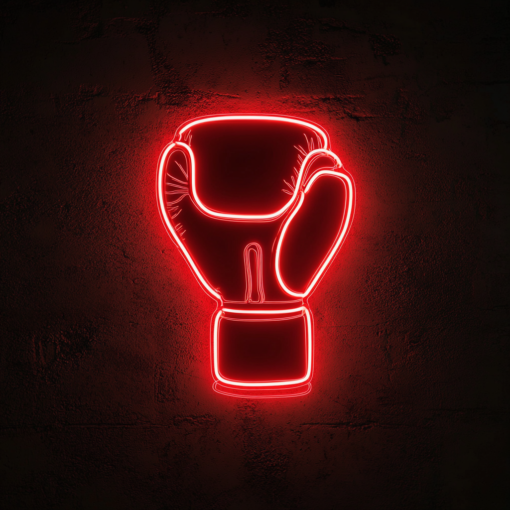 Gloves - Red Neon Sign, 24 Inches
