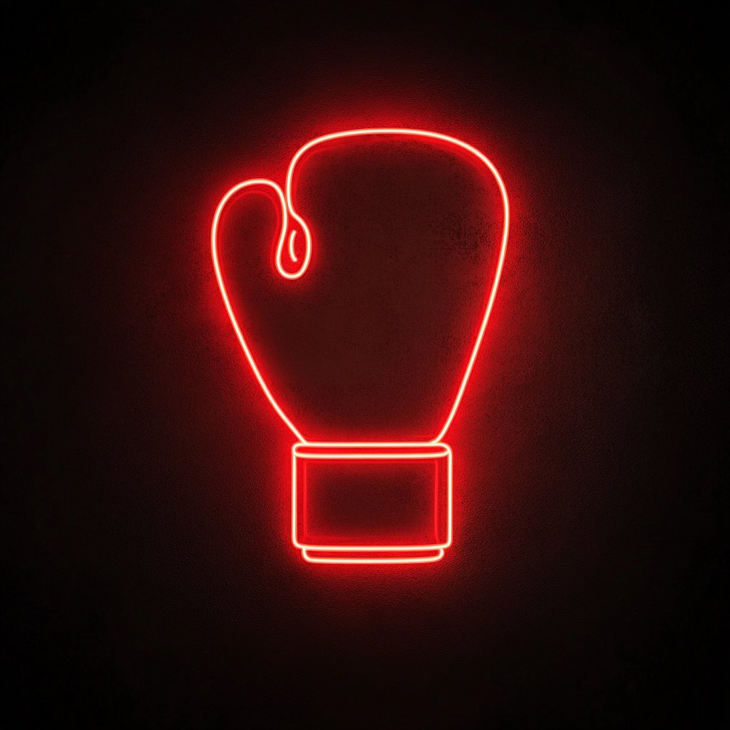 Gloves - Red Neon Sign, 24 Inches