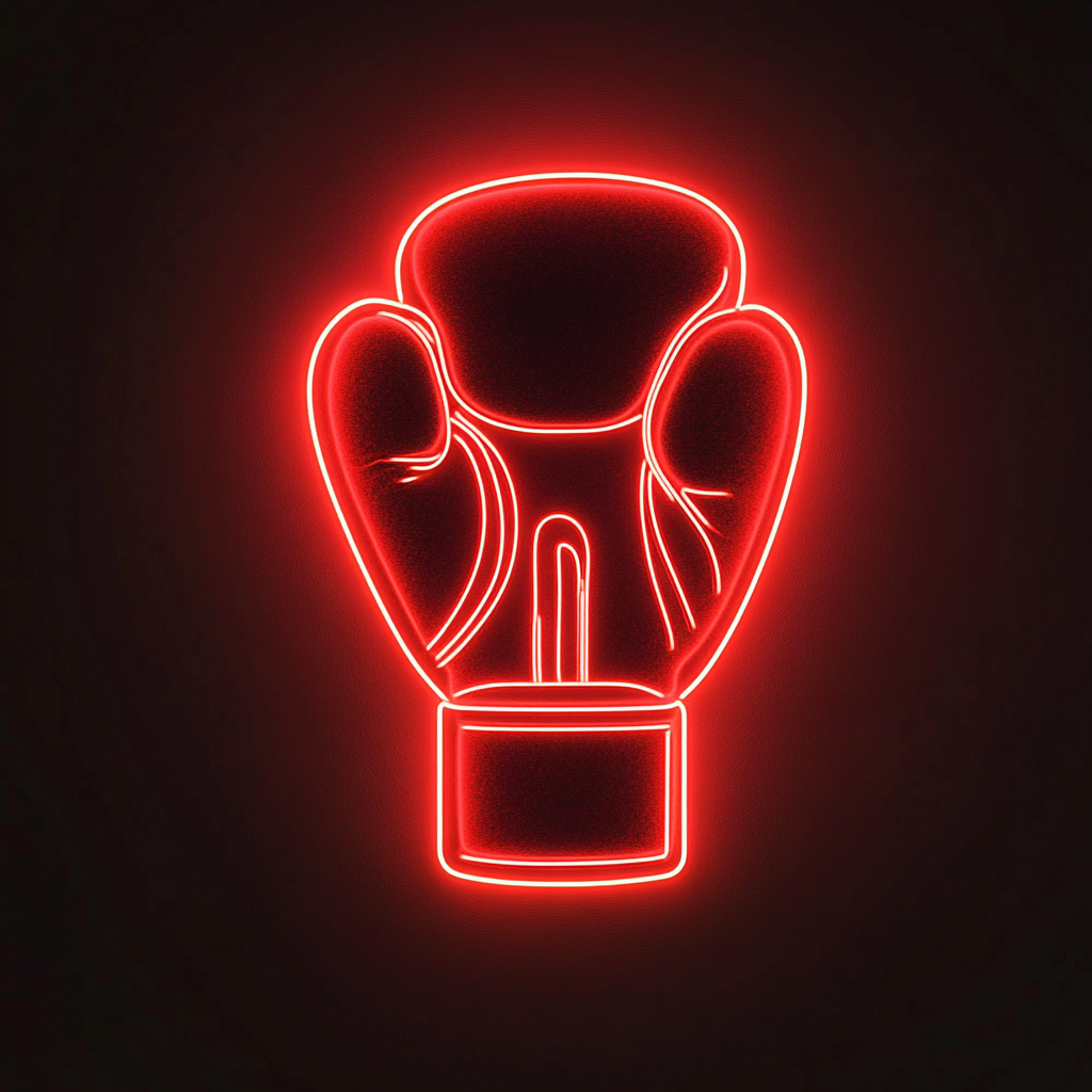 Gloves - Red Neon Sign, 24 Inches