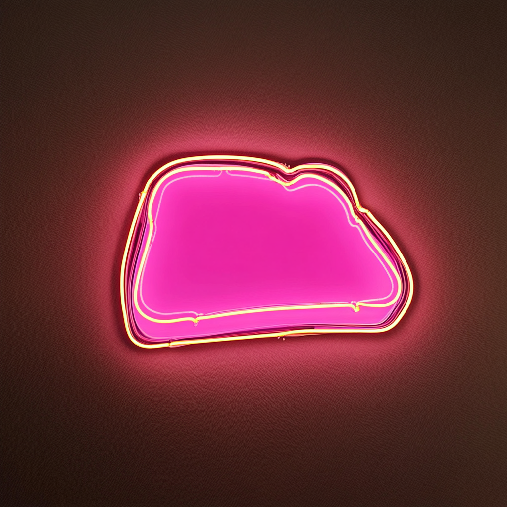 Grilled Cheese - Pink Neon Sign, 18 Inches