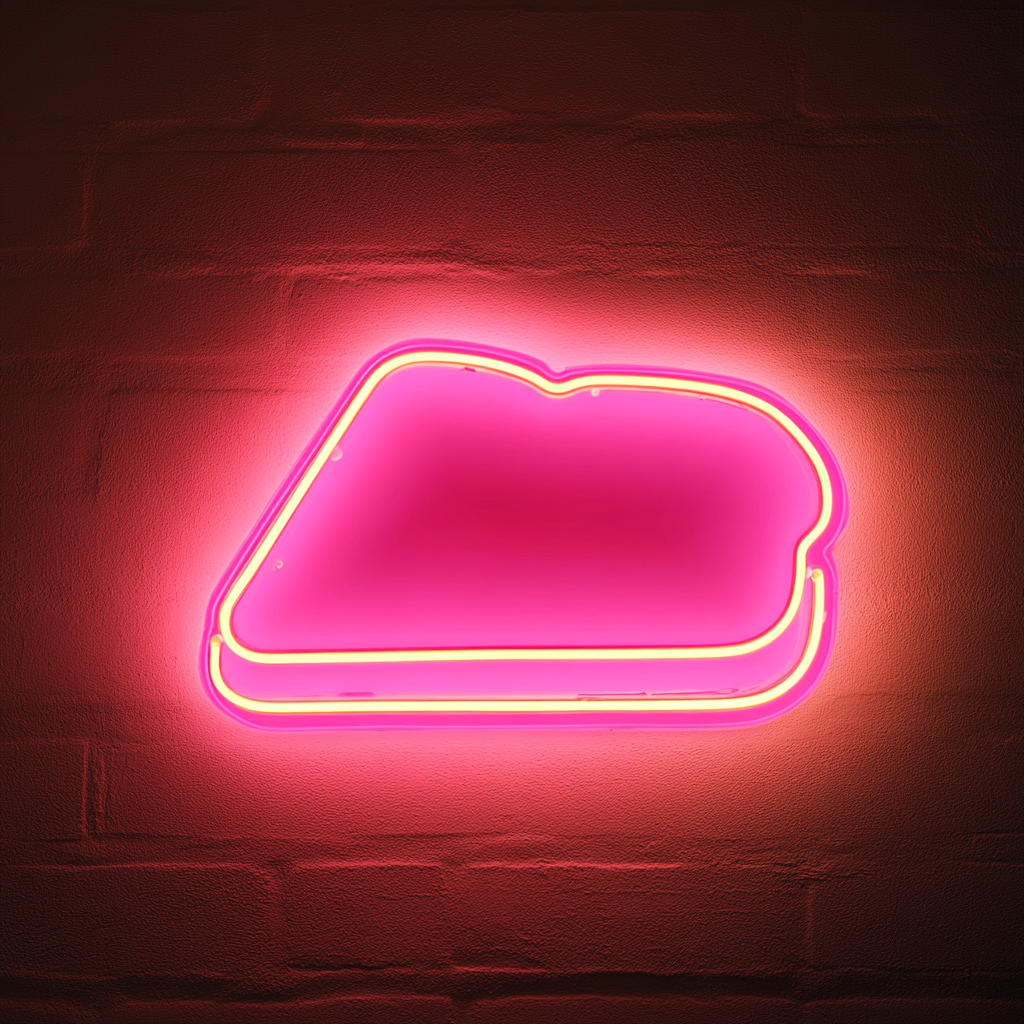 Grilled Cheese - Pink Neon Sign, 24 Inches