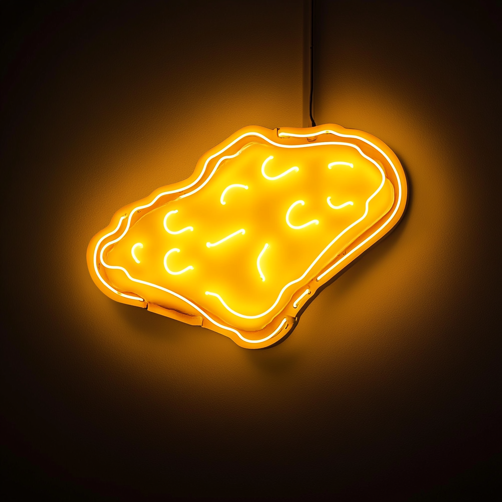 Grilled Cheese - Yellow Neon Sign, 24 Inches