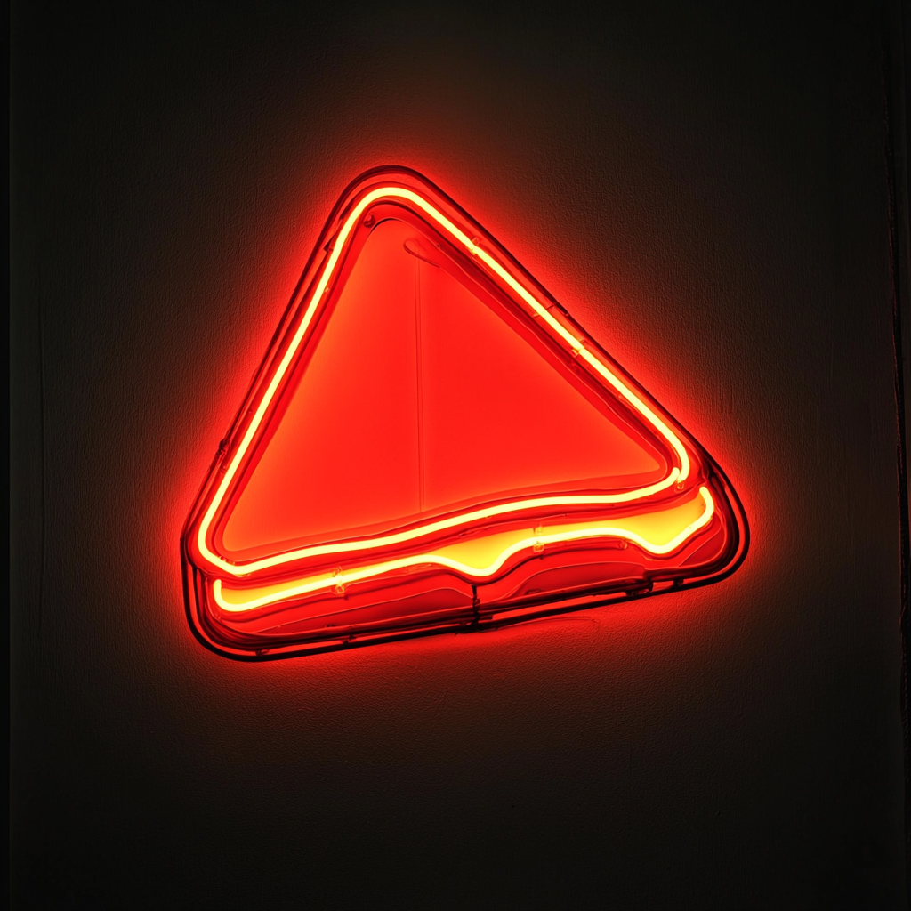 Grilled Cheese Sandwich - Red Neon Sign, 24 Inches