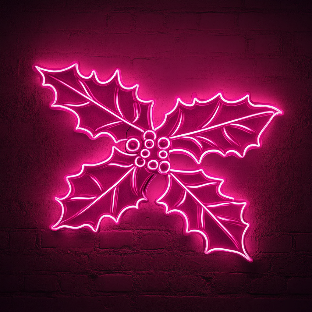 Hollyberry - Pink Neon Sign, 18 Inches