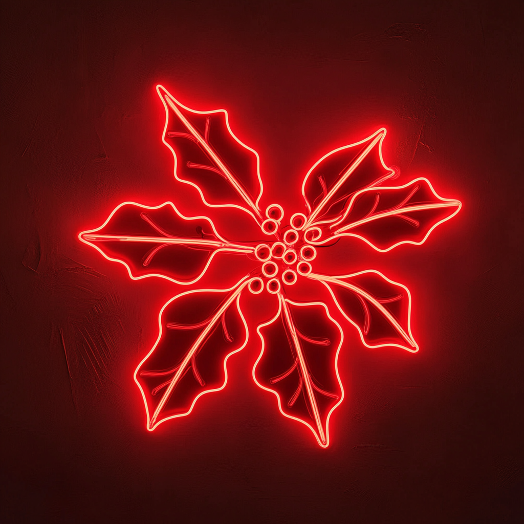 Hollyberry - Red Neon Sign, 24 Inches