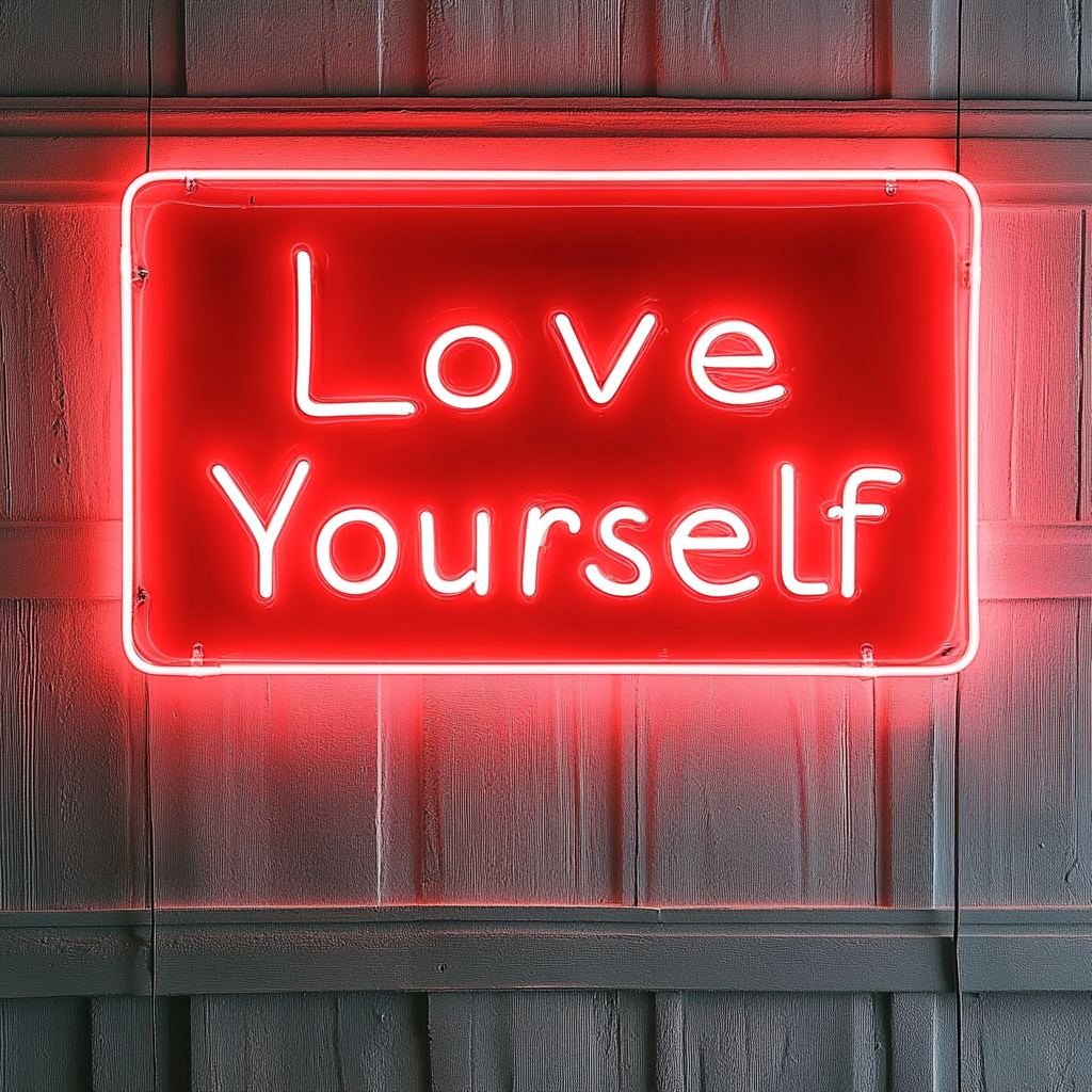 Love Yourself - Red Neon Sign, 18 Inches