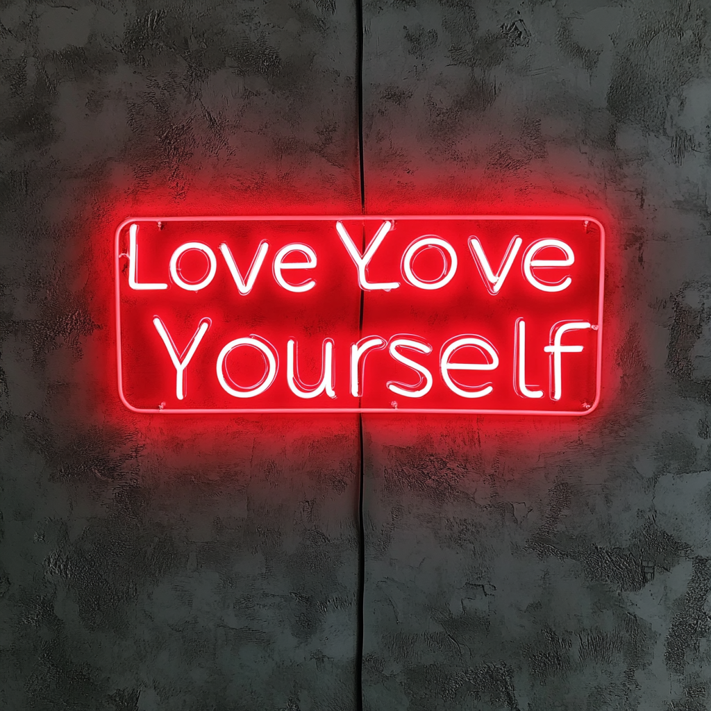 Love Yourself - Red Neon Sign, 24 Inches