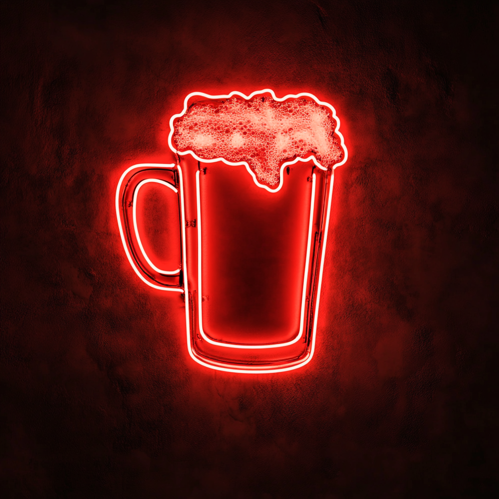 Mug of Root Beer - Red Neon Sign, 18 Inches
