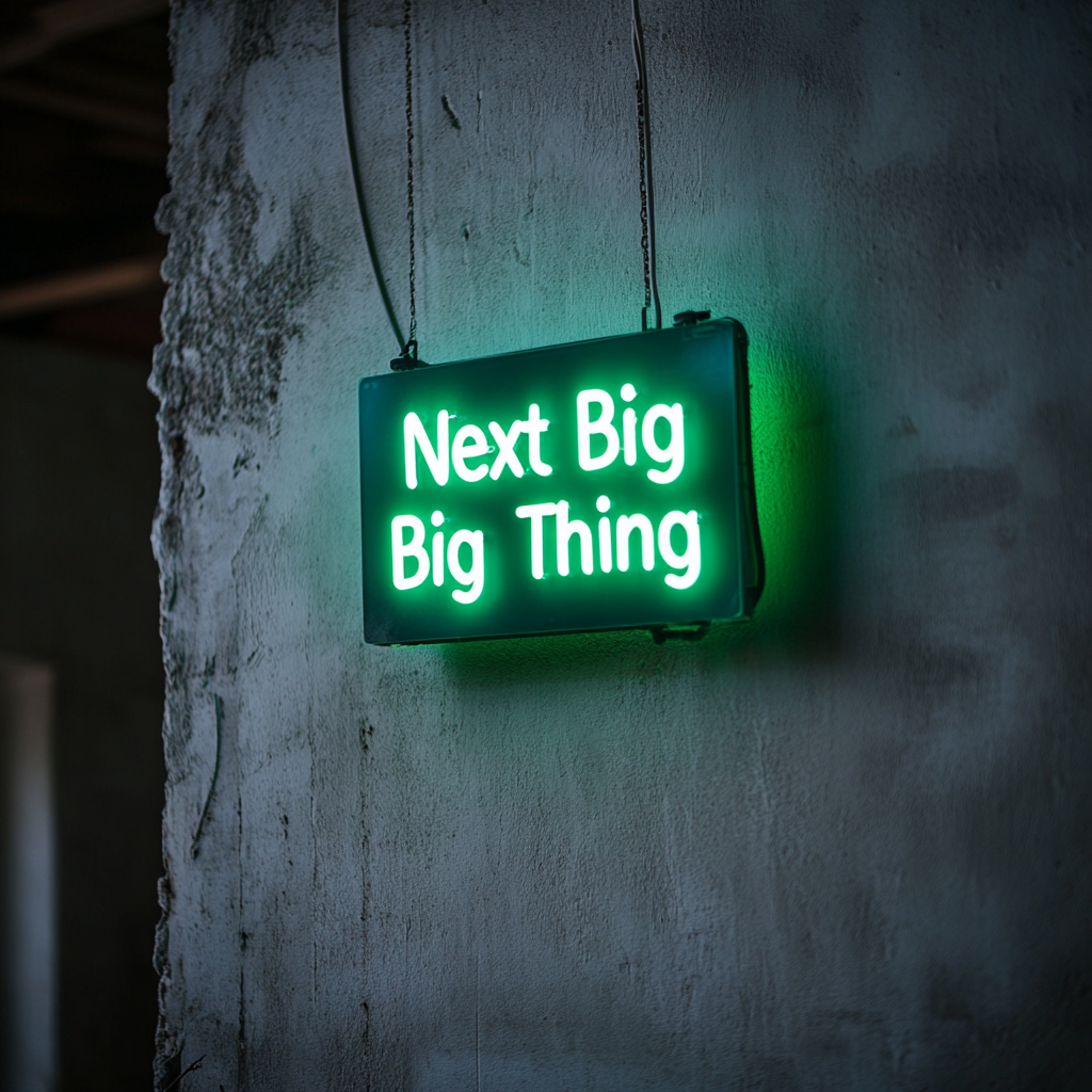 "Next Big Thing" - Green Neon Sign, 24 Inches