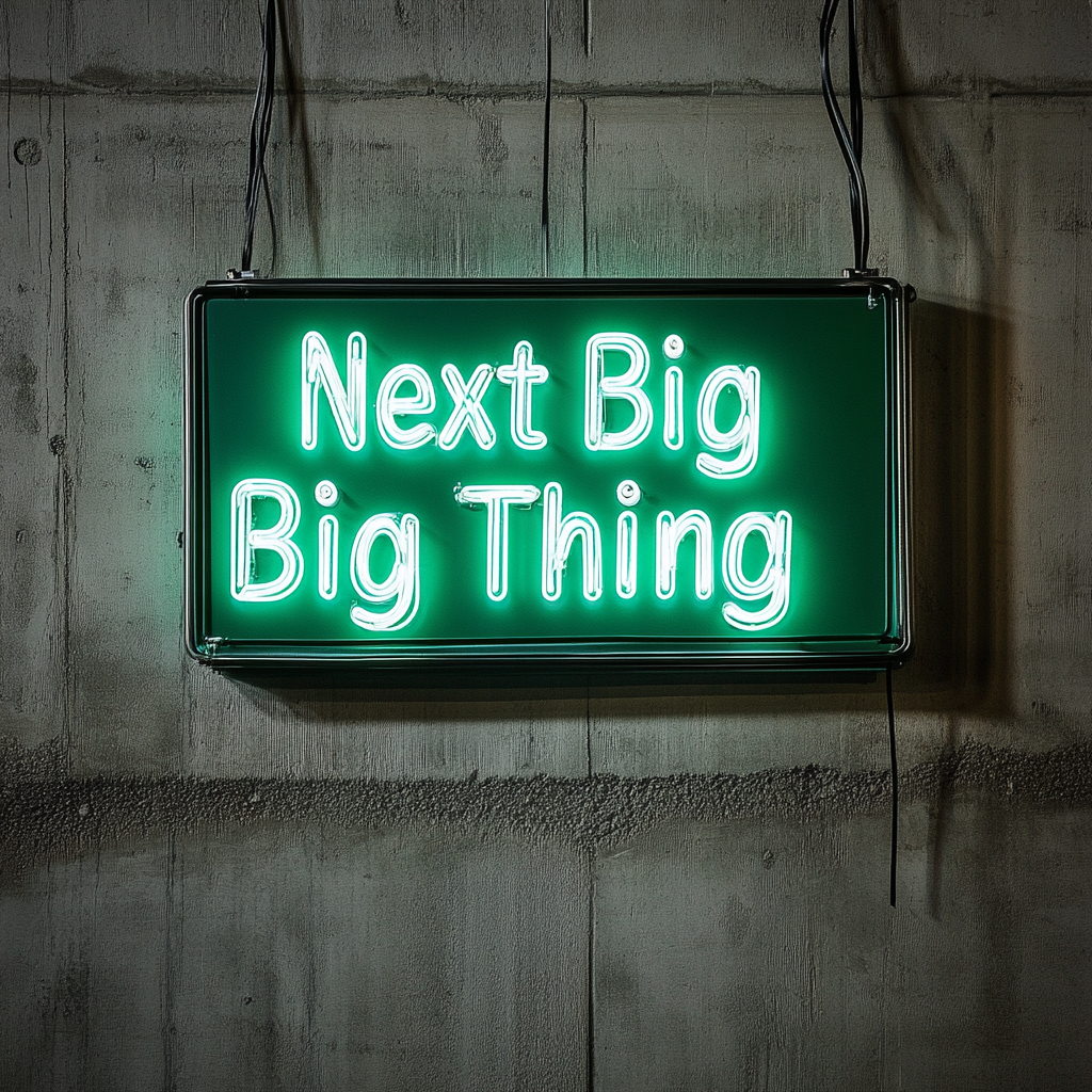 "Next Big Thing" - Green Neon Sign, 24 Inches