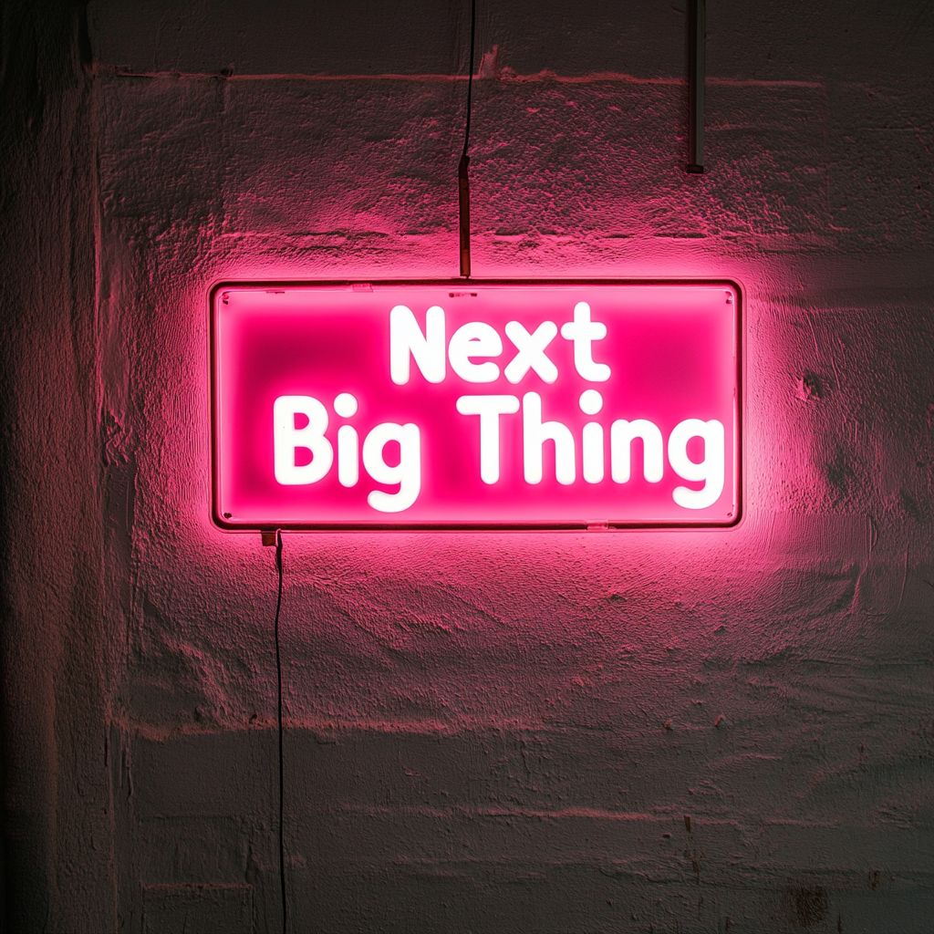 "Next Big Thing" - Pink Neon Sign, 24 Inches