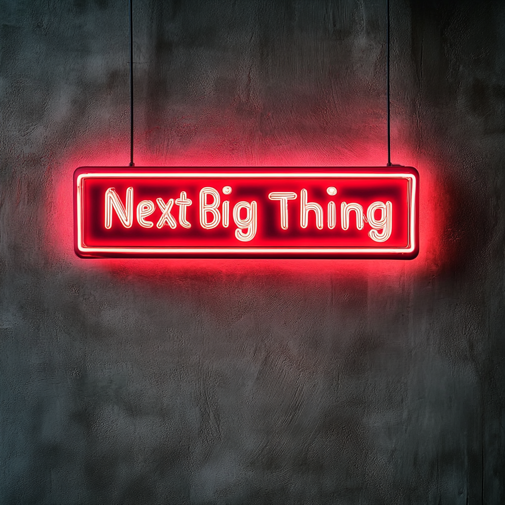 "Next Big Thing" - Red Neon Sign, 24 Inches