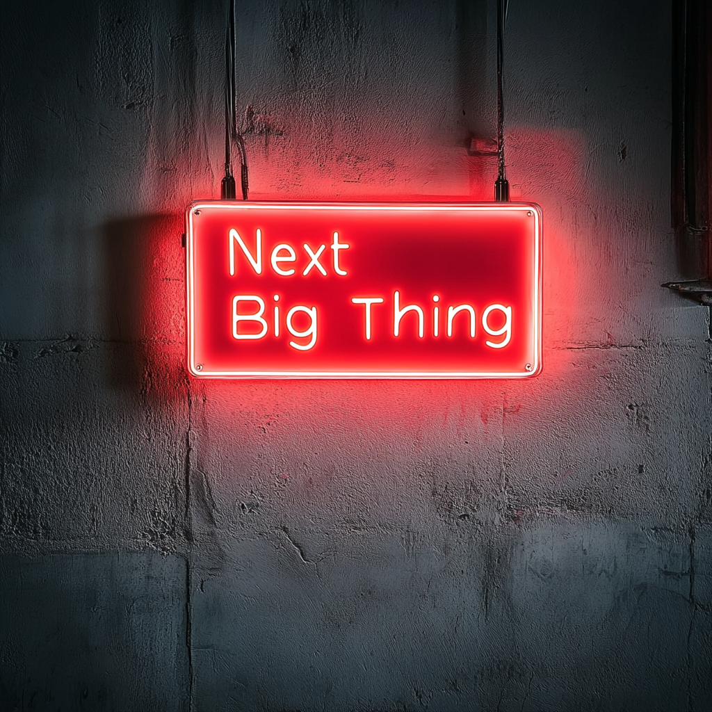 "Next Big Thing" - Red Neon Sign, 24 Inches