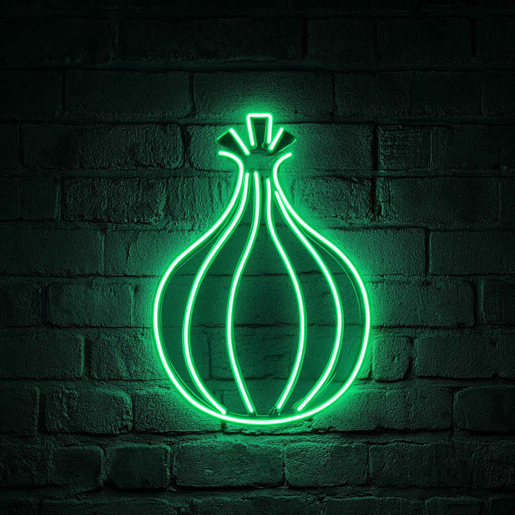 Onion - Green Neon Sign, 24 Inches