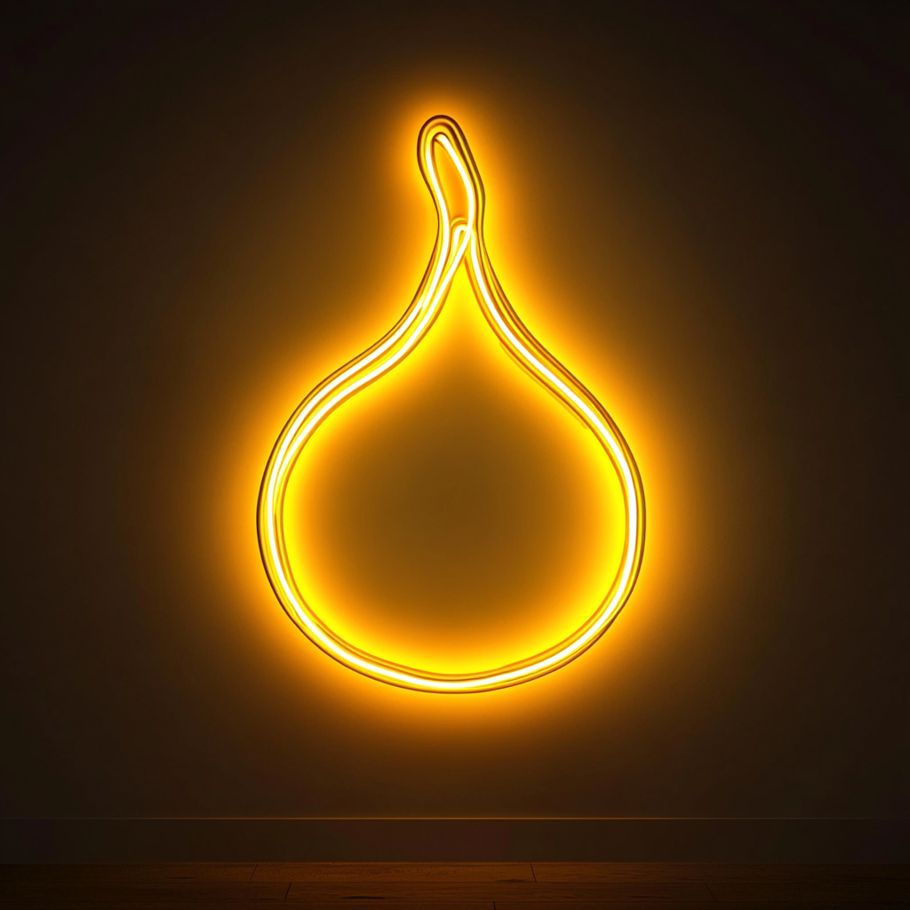 Onion - Yellow Neon Sign, 24 Inches