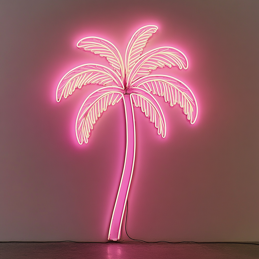 Palm Tree - Pink Neon Sign, 24 Inches