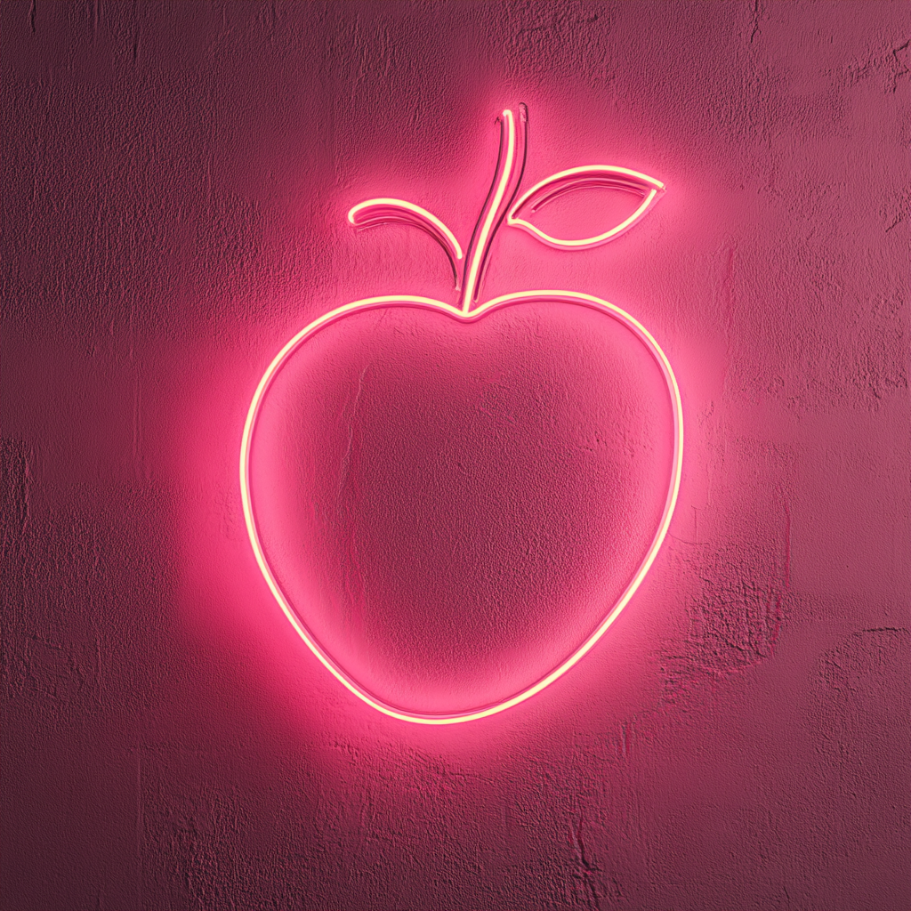 Peach - Pink Neon Sign, 24 Inches
