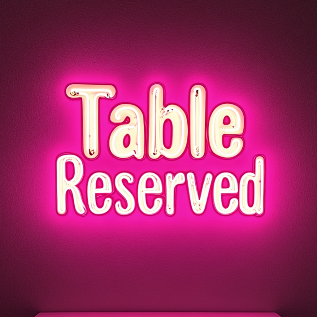 "Please Seat Yourself" - Pink Neon Sign, 24 Inches