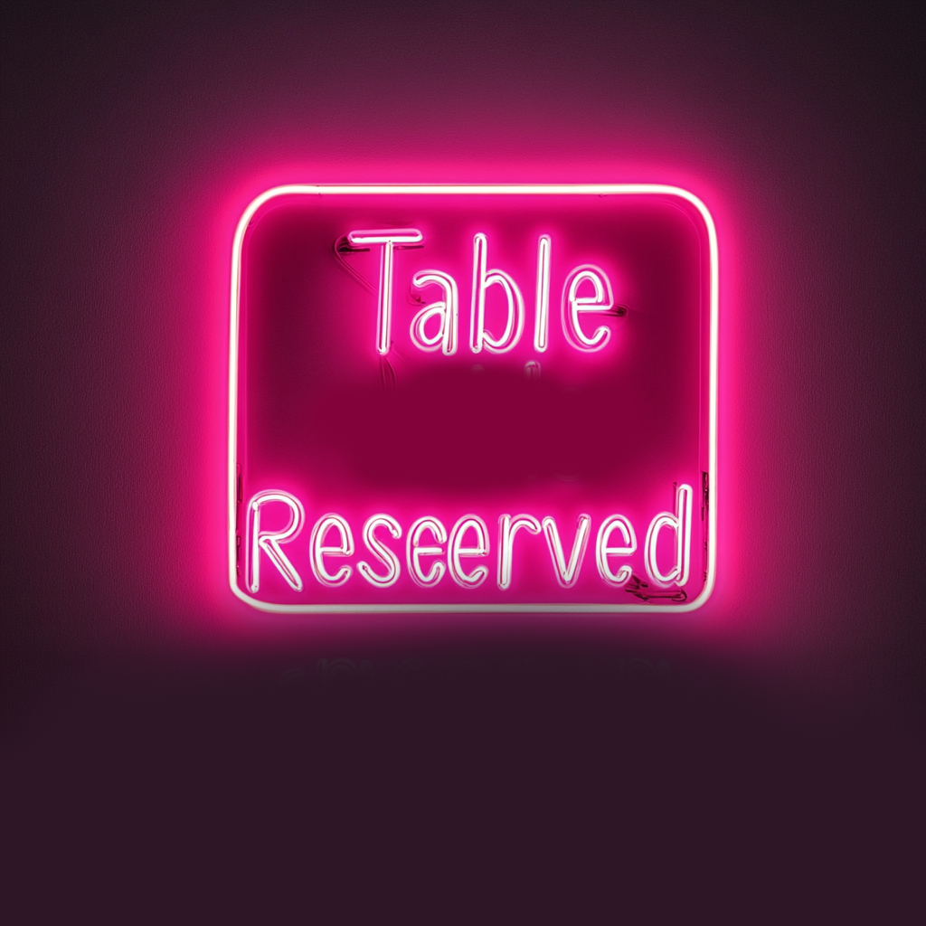 "Please Seat Yourself" - Pink Neon Sign, 24 Inches