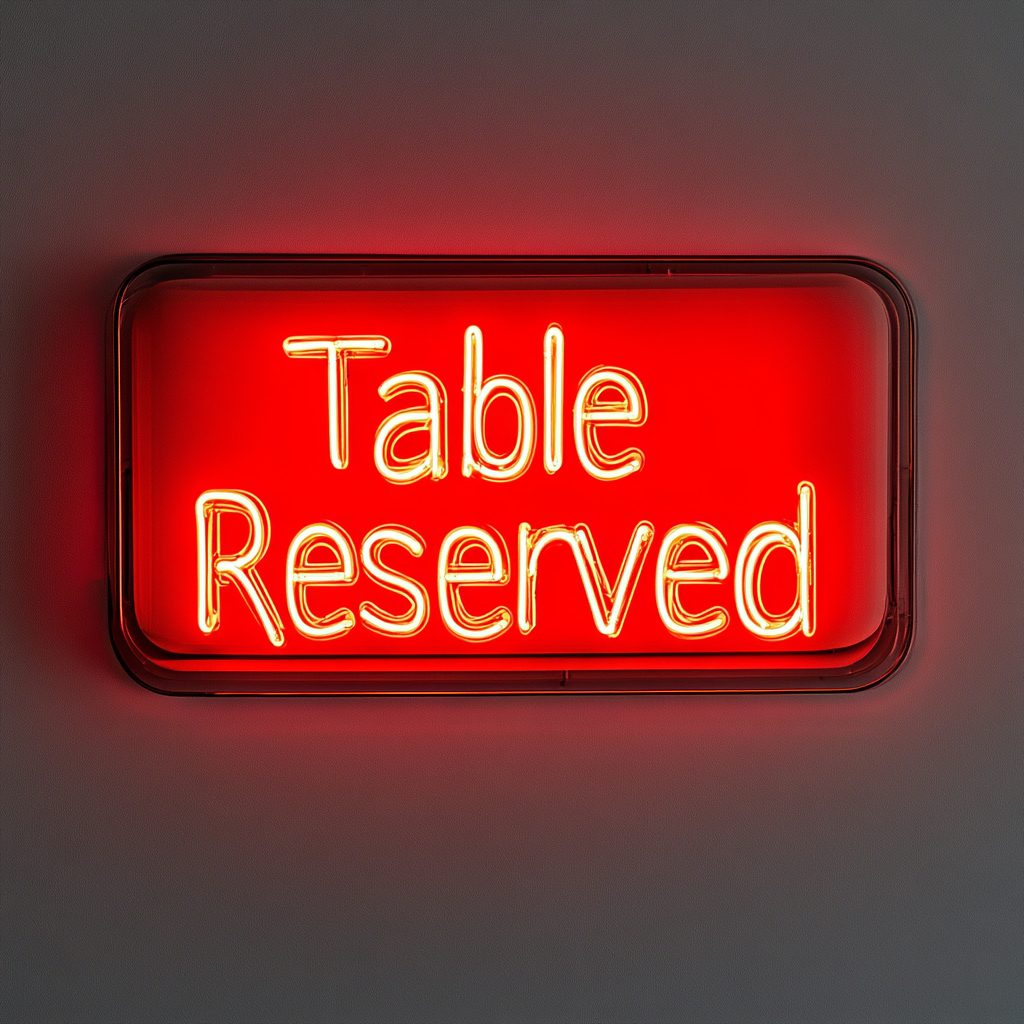 "Please Seat Yourself" - Red Neon Sign, 24 Inches