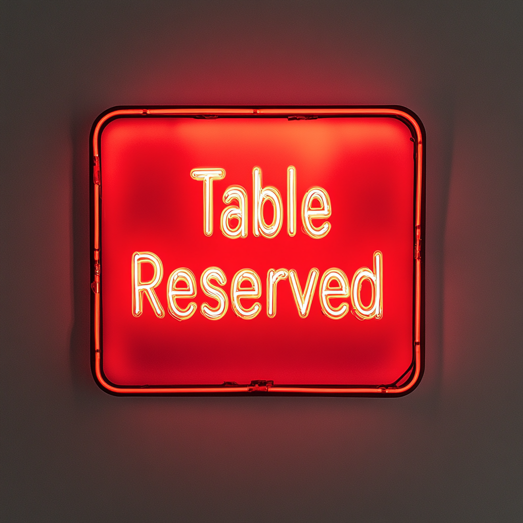 "Please Seat Yourself" - Red Neon Sign, 24 Inches
