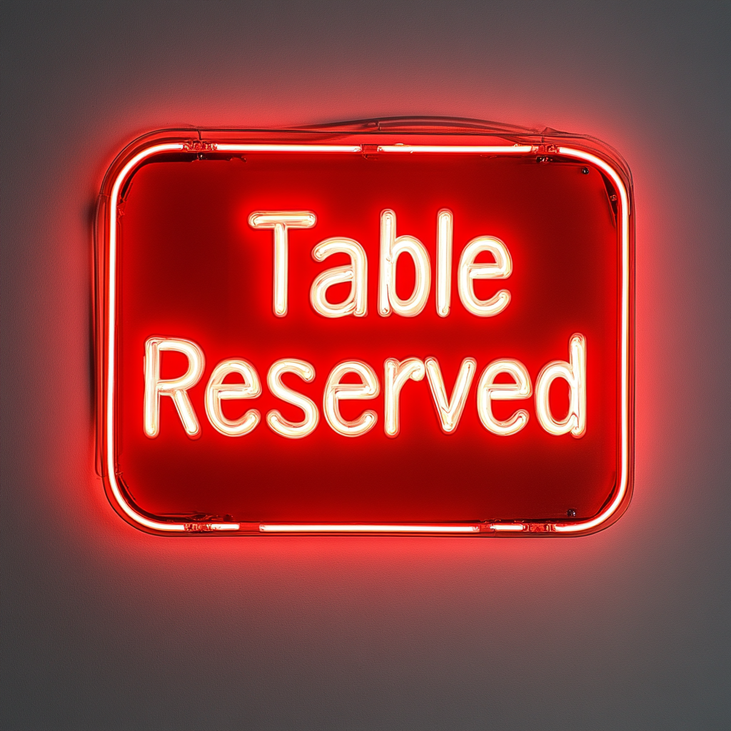 "Please Seat Yourself" - Red Neon Sign, 24 Inches