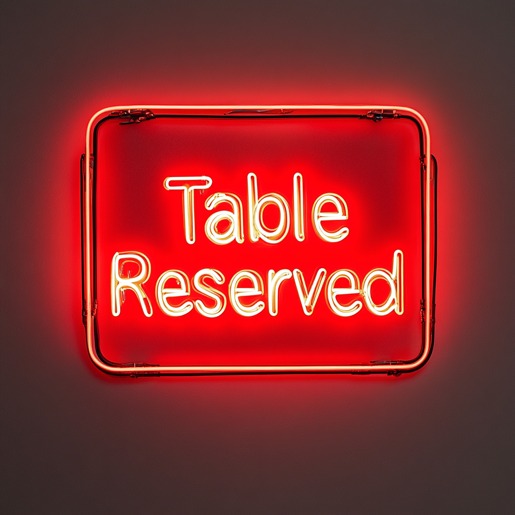 "Please Seat Yourself" - Red Neon Sign, 24 Inches