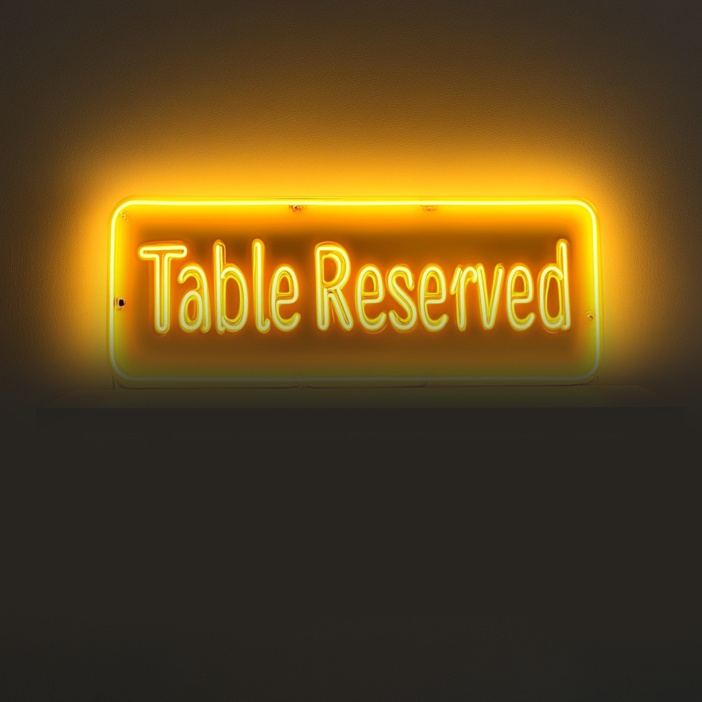 "Please Seat Yourself" - Yellow Neon Sign, 24 Inches