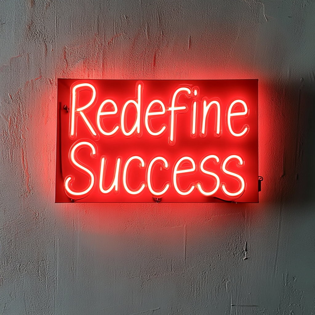 "Redefine Success" - Red Neon Sign, 24 Inches
