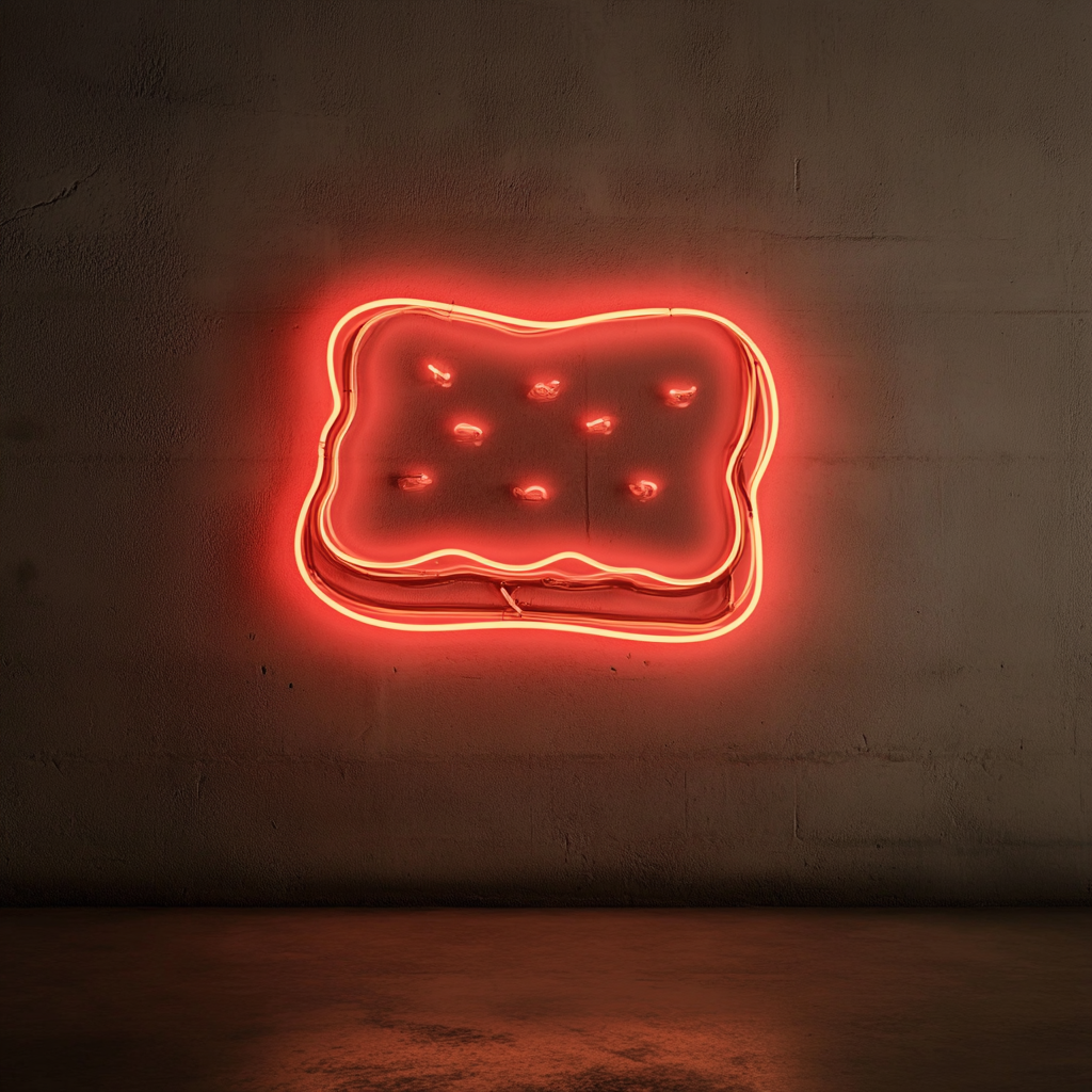 S'mores - Red Neon Sign, 18 Inches