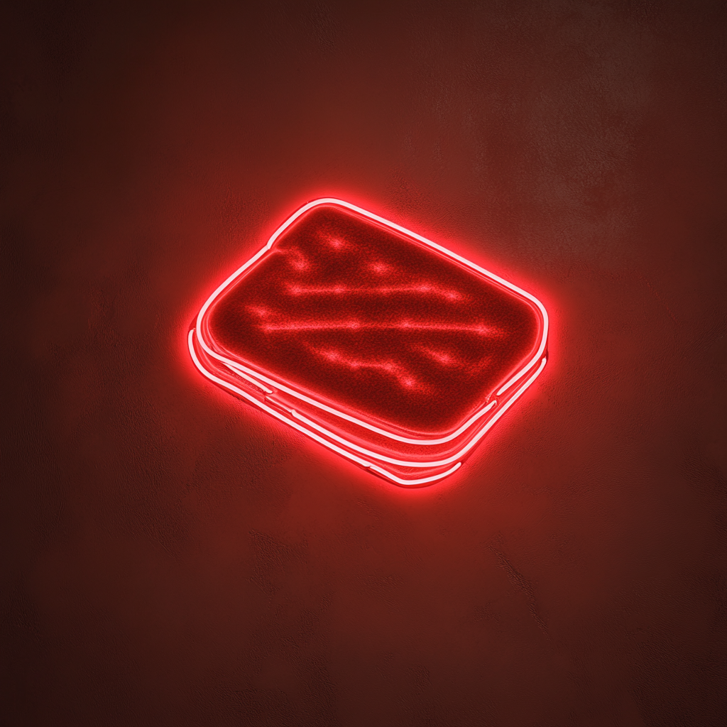 S'mores - Red Neon Sign, 18 Inches