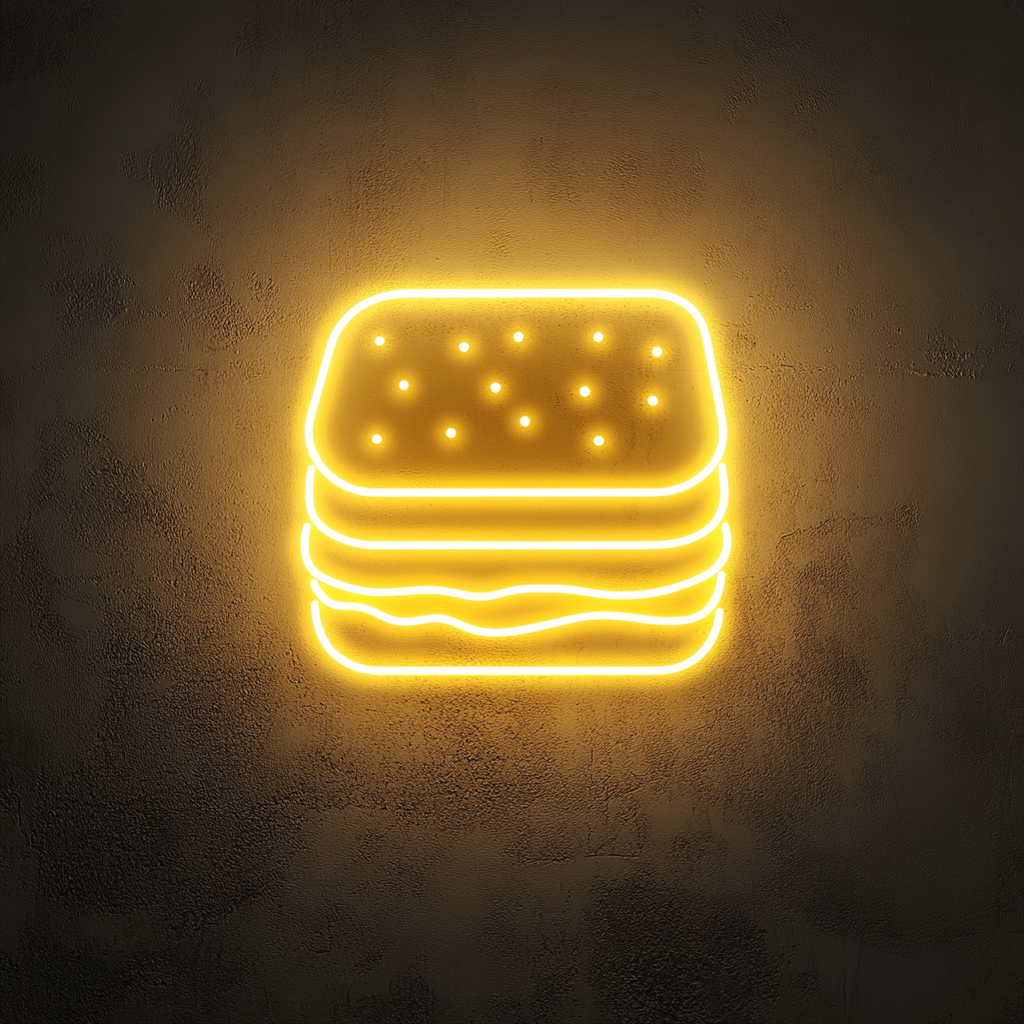 S'mores - Yellow Neon Sign, 18 Inches