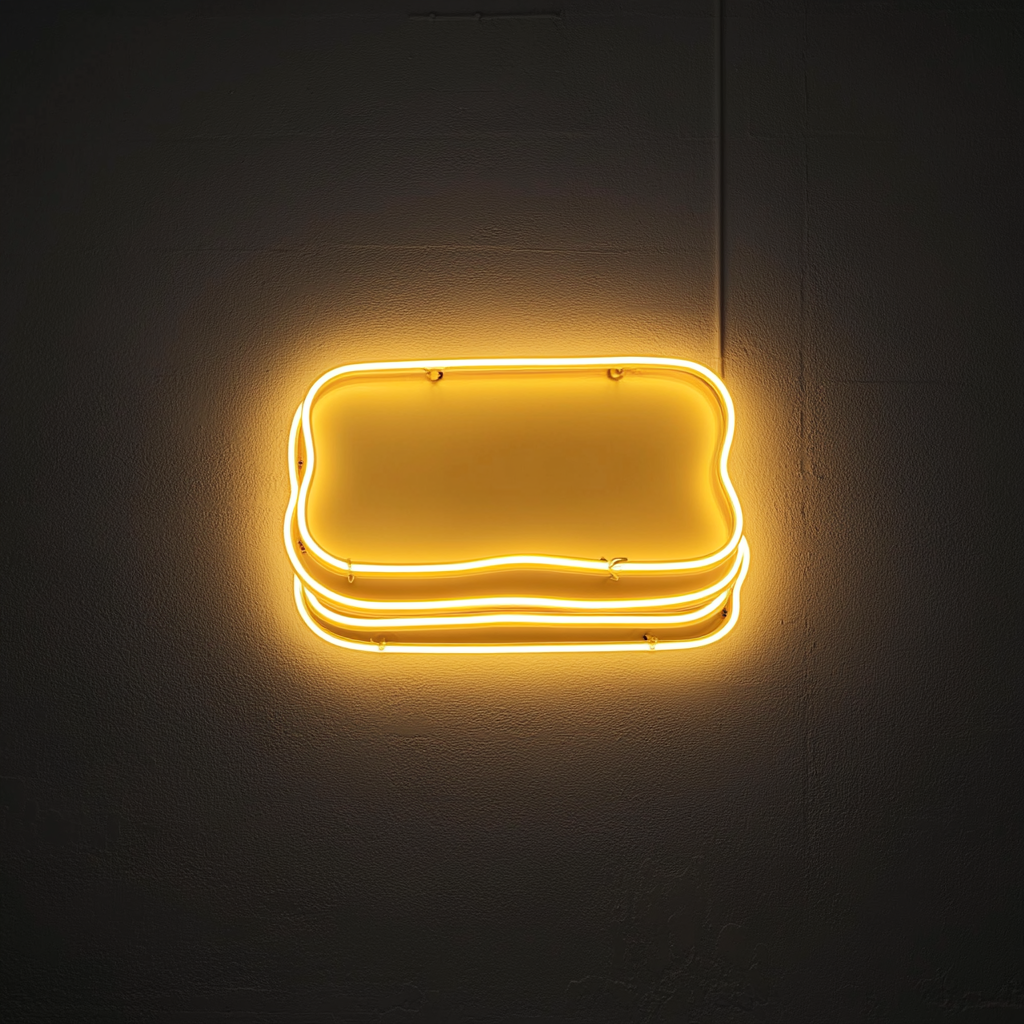 S'mores - Yellow Neon Sign, 24 Inches