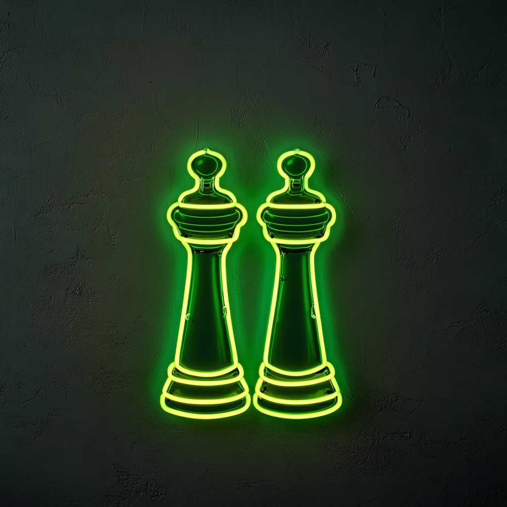 Salt and Pepper Grinders - Green Neon Sign, 18 Inches