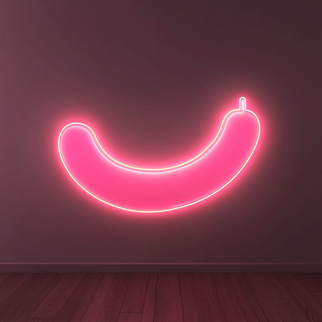 Sausage - Pink Neon Sign, 18 Inches
