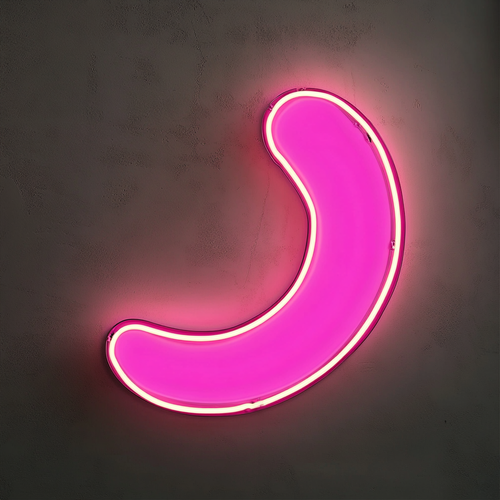 Sausage - Pink Neon Sign, 18 Inches