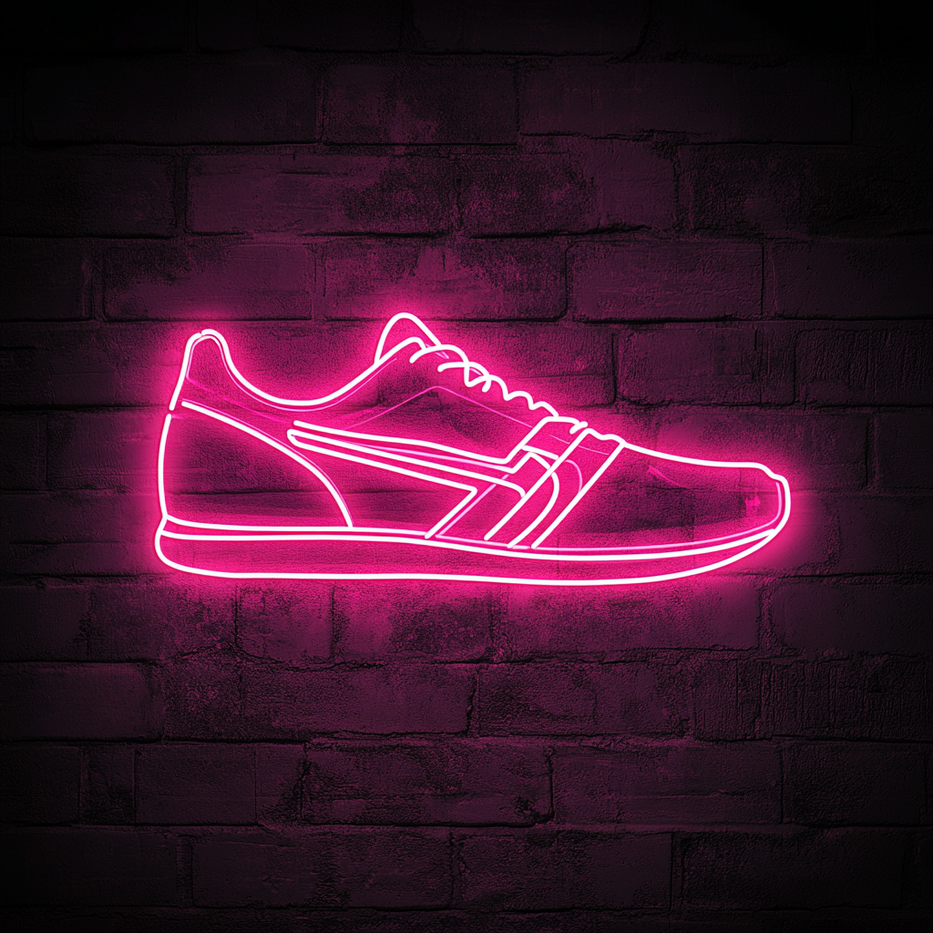 Shoes - Pink Neon Sign, 18 Inches
