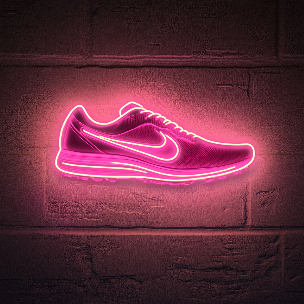 Shoes - Pink Neon Sign, 18 Inches