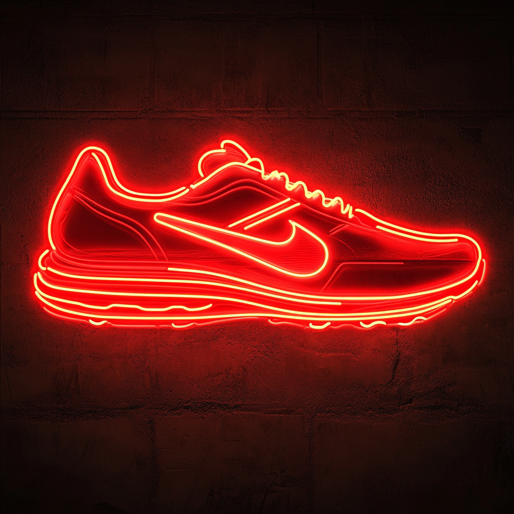 Shoes - Red Neon Sign, 18 Inches