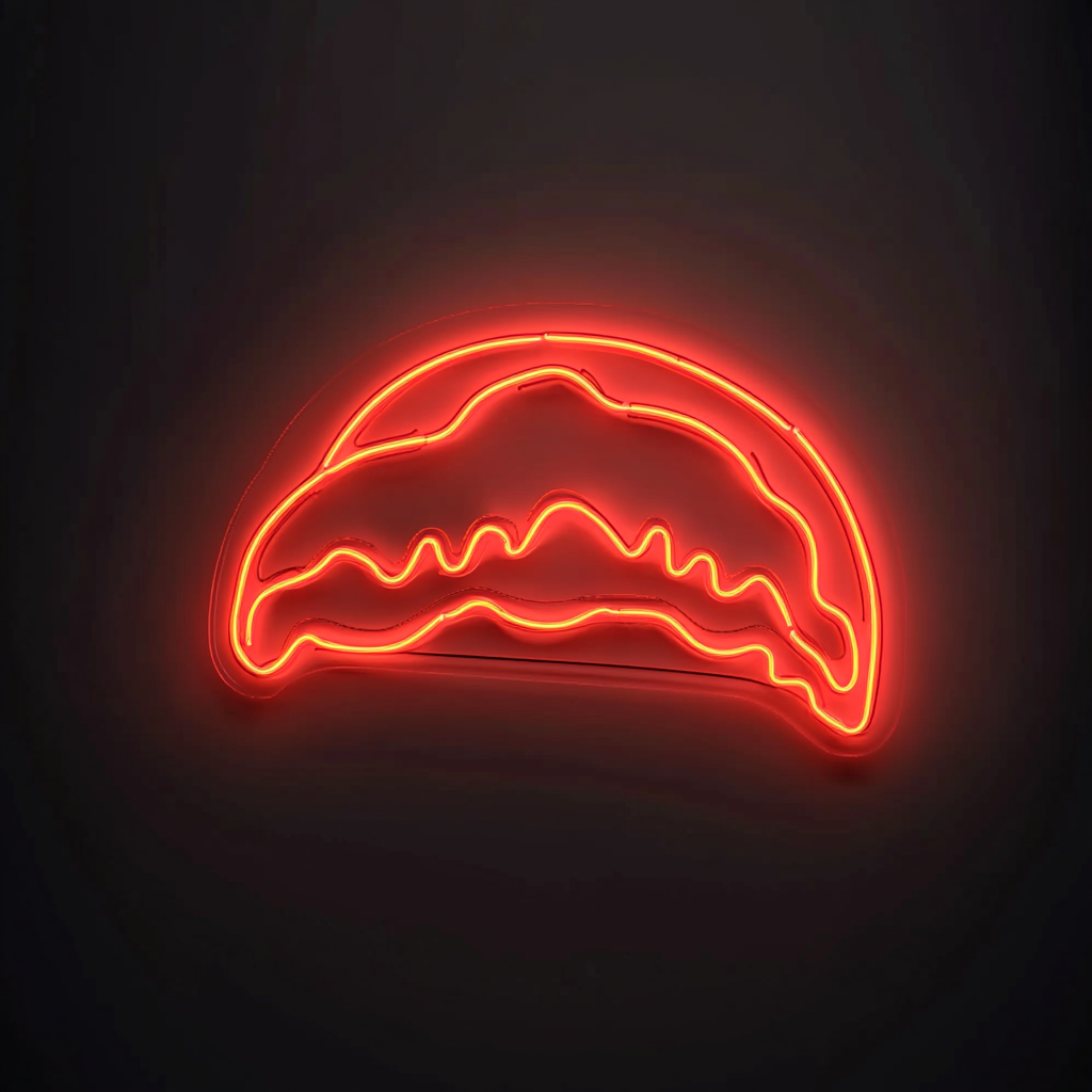 Sizzling Tacos - Red Neon Sign, 18 Inches