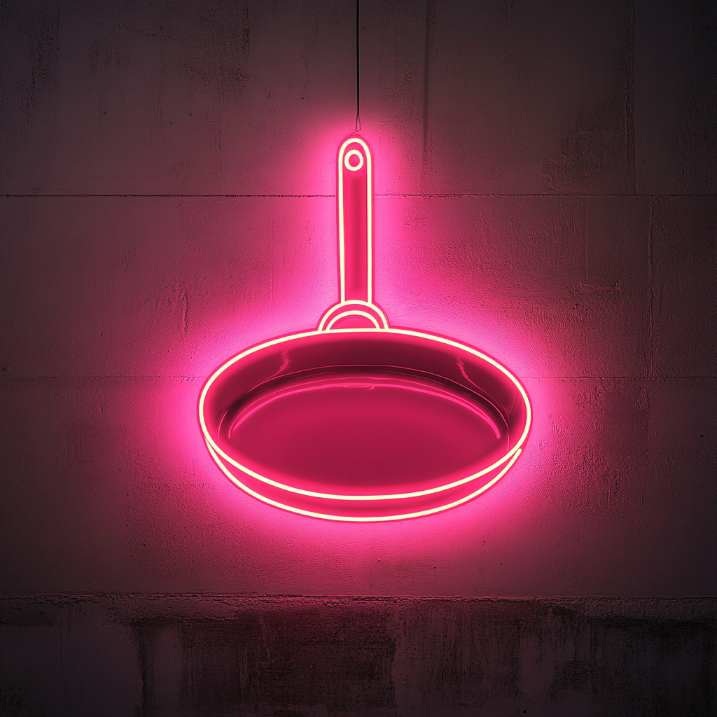 Skillet - Pink Neon Sign, 18 Inches