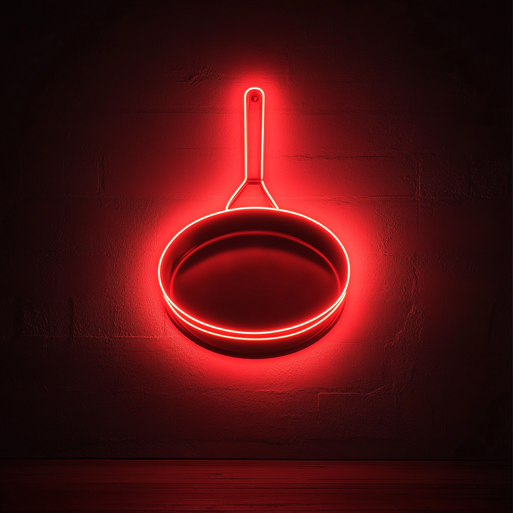 Skillet - Red Neon Sign, 18 Inches