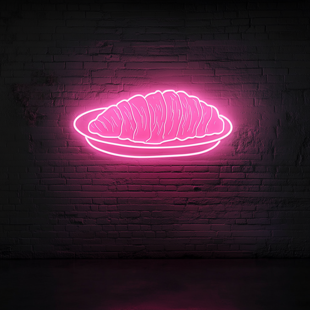 Smoked Salmon Platter - Pink Neon Sign, 24 Inches